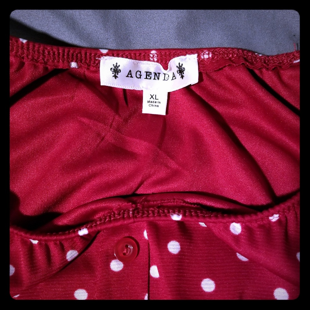 Cute red blouse ready for the summer